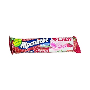 Жевательные конфеты AlpenLiebe со вкусом клубники 25г