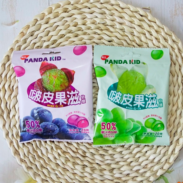 Konfety zheleynye Panda Kid s nachinkoy fruktovye 20g