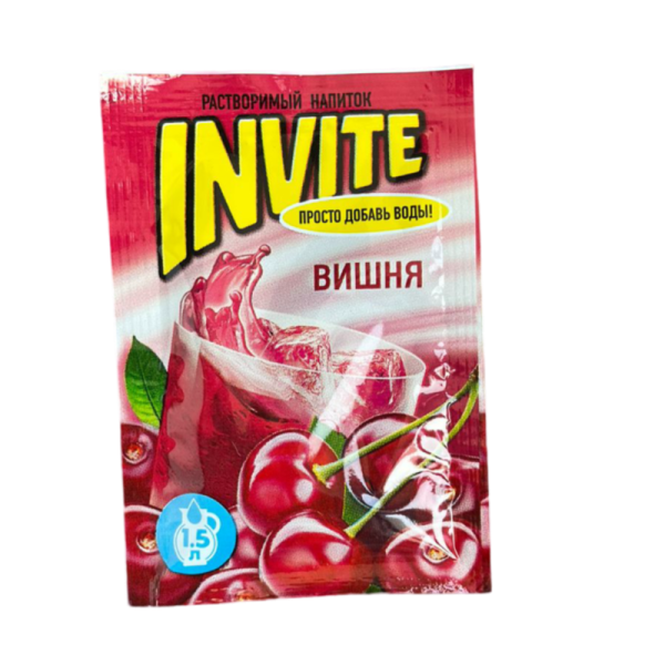 Napitok rastvorimyy Invite vishnya 9g
