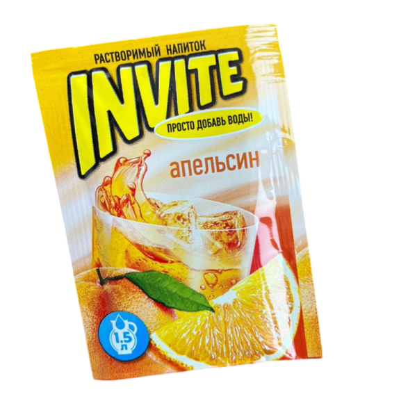 Napitok rastvorimyy Invite apelsin 9g