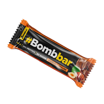 Батончик Bombbar со вкусом Фундучного пралине 40г