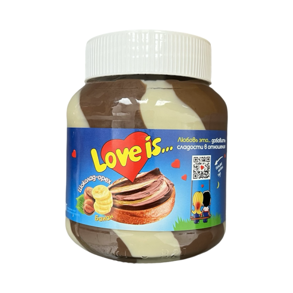 Pasta dvukhsloynaya Love Is Bananovaya 350g