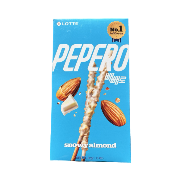 Solomka v shokolodnoy glazuri Pepero Snowy Almond 32g