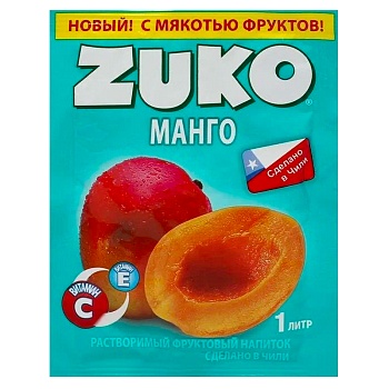 Напиток растворимый Zuko манго 20г