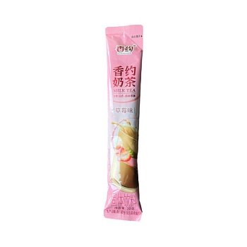 Чай молочный растворимый Xiangyue густой со вкусом клубники 22г