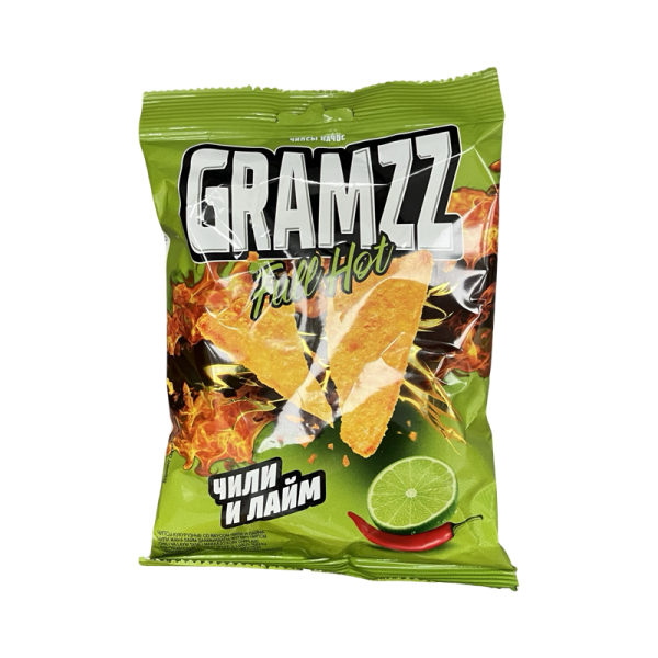 Chipsy kukuruznye Gramzz chili i laym 55g