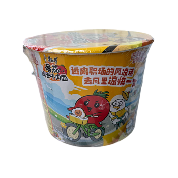 Лапша Master Kong со вкусом говядины и томатов с яйцом 128г