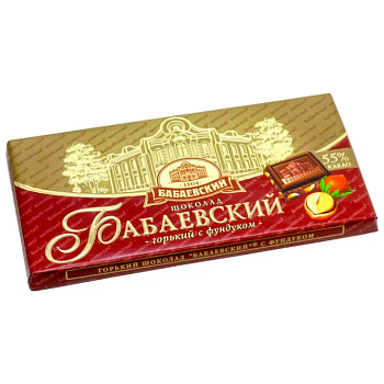 Шоколад Бабаевский Горький с фундуком 200г