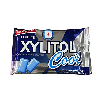 Жевательная резинка Lotte Xylitol прохладная освежающая мята 11,6г 