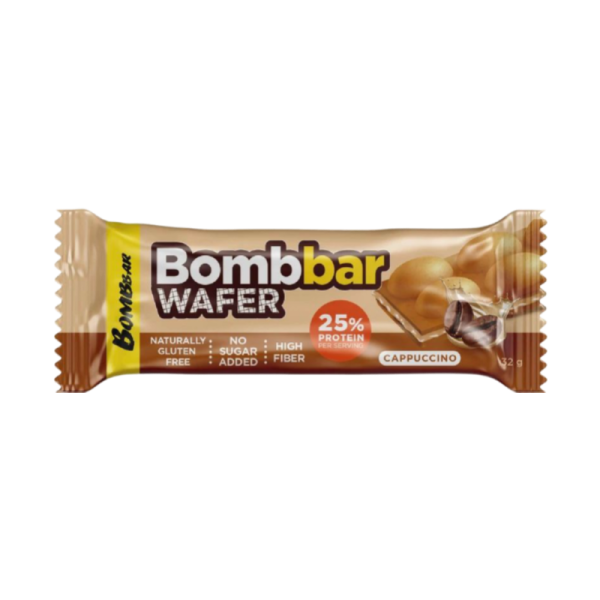 Batonchik Bombbar vafelnyy s shokoladno-orekhovoy pastoy Kappuchino 32g
